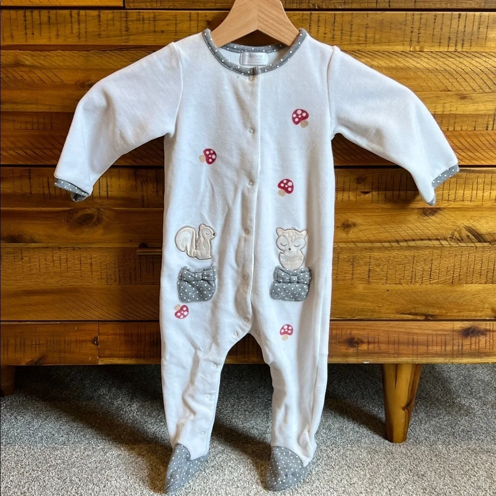 Mayoral Baby Velour Onesie